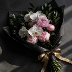 The Arrangement No.1 — White Peony & Orchid